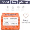 Pura Size 1 Eco-Friendly Diapers (4-11lbs) Totally Chlorine Free (TCF), Hypoallergenic, Soft Organic Cotton Comfort, Sustainable, Wetness Indicator, Allergy UK, 3 Packs of 32 (96 Baby Diapers) by nugala - Image 5