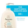 Aveeno Baby Daily Moisture Gentle Bath Wash & Shampoo with Natural Oat Extract, Hypoallergenic, Tear-Free & Paraben-Free Formula For Sensitive Hair & Skin, Lightly Scented, 33 fl. oz by nugala - Image 3