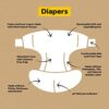 DYPER Baby Diapers Size 1 | Honest Ingredients | Cloth Alternative | Day & Overnight | Made with Plant-Based* Materials | Hypoallergenic by nugala - Image 4