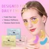 Under Eye Patches (30 Pairs) Gold Eye Mask and Hyaluronic Acid Eye Patches for puffy eyes,Rose Eye Masks for Dark Circles and Puffiness under eye skin care Smooth Wrinkles products by nugala - Image 3