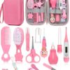 Child Healthcare and Grooming Equipment, Security New child Nursery Child Care Equipment, with Hair Brush Comb, Nail Clipper, Thermometer, Pacifier Clip, Child Registry Search, New child Necessities Women Boys (Pink) by nugala - Image 2