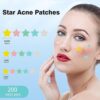 Pimple Patches for Face, Hydrocolloid Zits Patches, Cute Star Zit Covers, Colourful Spot Stickers with Tea Tree, Salicylic Acid & Cica Oil| 3 Sizes (10mm, 12mm & 14mm) |200 Depend by nugala - Image 3