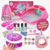 Kids Spa Day Kit for Girls - 42+ Piece Set with Waterfall Foot Spa - Perfect Spa Kit for Girls Ages 5+, Fun Pedicure and Party Supplies, Ideal for Girls Ages 6 7 8 9 10-12, Christmas Gifts For Girls by nugala - Image 2