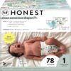 The Honest Company Clean Conscious Diapers | Plant-Based, Sustainable | Above It All + Barnyard Babies | Club Box, Size 1 (8-14 lbs), 78 Count by nugala - Image 2