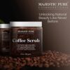 MAJESTIC PURE Arabica Coffee Scrub with Dead Sea Salt | All Natural Exfoliating Body Scrub for Skin Care, Stretch Marks, Acne, Cellulite | Body Scrub Exfoliator Reduce the Spider Veins, Eczema | 10 Oz by nugala - Image 9