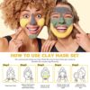 ANAI RUI Turmeric Clay Mask - Green Tea Clay Mask - Dead Sea Minerals Mud Mask, Spa Facial Mask Set, Face Mask Gift Set 2.5 oz each by nugala - Image 7