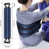 YHK 32 inch Padded Bed Transfer Nursing Sling for Patient, Elderly Safety Lifting Aids, Anti Slip Handle, Elderly Back Lift Mobility Belt, Used for Home Health Transfer Sling(Dark Blue) by nugala - Image 3