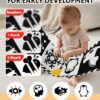 Excessive Distinction Child Toys, Black and White New child Toys for Mind Improvement, Smooth Child Books, Toddler Sensory Toys 0-6-12 Months, Tummy Time Toys, Visible Stimulation Montessori Toy Reward by nugala - Image 4