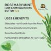 Sunny Isle Rosemary Mint Hair and Strong Roots Butter 2oz | Infused with Biotin & Jamaican Black Castor Oil | Strengthen and Nourish Hair | Dry Scalp, Split Ends by nugala - Image 4