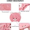 Lamoutor 3Pcs Hair Drying Towel for Youngsters Ladies Mushy Absorbent Youngsters Dry Hair Cap Youngsters Hair Towel Wrap Head Towel Wraps for Youngsters by nugala - Image 5