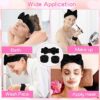 WSYUB Makeup Headbands, 1pcs Black Spa Headband Fluffy Bow Tie Headband Microfiber Face Headband, and 2Pcs Wrist Spa Wash Band Absorbent Wristbands, for Washing Face Skin Care by nugala - Image 6