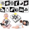 Excessive Distinction Child Toys, Black and White New child Toys for Mind Improvement, Smooth Child Books, Toddler Sensory Toys 0-6-12 Months, Tummy Time Toys, Visible Stimulation Montessori Toy Reward by nugala - Image 2