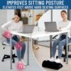 Foot Rest for Under Desk at Work - Memory Foam Office Foot Stool & Under Desk Footrest Leg Elevation Pillow for Gaming & Home Office, Supports Posture by nugala - Image 5