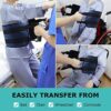 YHK 32 inch Padded Bed Transfer Nursing Sling for Patient, Elderly Safety Lifting Aids, Anti Slip Handle, Elderly Back Lift Mobility Belt, Used for Home Health Transfer Sling(Dark Blue) by nugala - Image 7