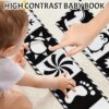 Excessive Distinction Child Toys, Black and White New child Toys for Mind Improvement, Smooth Child Books, Toddler Sensory Toys 0-6-12 Months, Tummy Time Toys, Visible Stimulation Montessori Toy Reward by nugala - Image 3