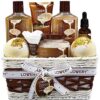 Bath and Body Gift Basket For Women and Men – 9 Piece Set of Vanilla Coconut Home Spa Set, Includes Fragrant Lotions, Extra Large Bath Bombs, Coconut Oil, Luxurious Bath Towel & More by nugala - Image 2