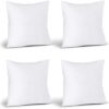 Utopia Bedding Throw Pillows (Set of 4, White), 18 x 18 Inches Pillows for Sofa, Bed and Couch Decorative Stuffer Pillows by nugala - Image 8