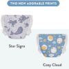 The Honest Company Clean Conscious Overnight Diapers | Plant-Based, Sustainable | Cozy Cloud + Star Signs | Club Box, Size 3 (16-28 lbs), 52 Count by nugala - Image 3