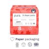 Pura Size 8 Diaper Pants - 1 x 15 Diapers (41+lbs), Pull Up Disposable Baby Diapers for Sensitive Skin, Hypoallergenic, Fragrance Free, Totally Chlorine Free, Easy-Tear Sides by nugala - Image 3