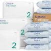 Coterie Baby Diapers + Wipes Baby Kit, Size 2 (186 Count) + 12 Wipe Packs (672 Wipes) Made with Plant Derived Fibers, Hypoallergenic, Designed for Sensitive Skin, Clean Ingredients by nugala - Image 2