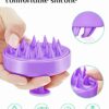 HEETA Shampoo Scalp Brush Massager Hair Growth, Scalp Scrubber with Soft Silicone Bristles for Hair Growth & Dandruff Removal, Hair Brush for Scalp Exfoliator, Purple by nugala - Image 4