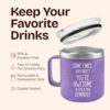 KLUBI Birthday Gifts for Women Who Have Everything - Sometimes You Forget You Are Awesome Gifts for Women Christmas Gifts for Mom From Daughter Purple Mug Xmas Gifts Baskets for Women Fun Teacher Gift by nugala - Image 9