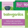 Babyganics Size 1, 160 count, Absorbent, Breathable, Triple Dry Protection Diapers by nugala - Image 2