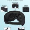 LC-dolida Sleep Headphones, 3D Sleep Mask Bluetooth Wireless Music Eye Mask, Sleeping Headphones for Side Sleepers Sleep Mask with Bluetooth Headphones Ultra-Thin Stereo Speakers Perfect for Sleeping by nugala - Image 8