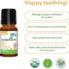 Wellements Organic Baby Tooth Oil | Soothing Massage Oil for Tiny Gums, Helps Make Teething Happy, Made with Safe and Effective Certified Organic Ingredients | 0.5 Fl Oz. 4 Months + by nugala - Image 4