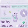 ATTITUDE Eco-Conscious Disposable Diapers, EWG Verified, Size 4 (20-31 lbs), Ultra Absorbent for Baby, Vegan & Plant-Based, 23 Count by nugala - Image 2