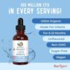 MaryRuth Organics USDA Organic Infant Liquid Probiotic Drops | Baby Essentials | Probiotics for Infants | Baby Probiotic Drops | Proprietary Probiotic Blend | Vegan | Non GMO | 125 Servings by nugala - Image 8