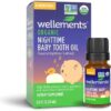 Wellements Organic Nighttime Baby Tooth Oil. Soothing Massage Oil for Tiny Gums. Promotes Peaceful Nighttime Teething. Organic Blend of Essential Oils & Sleepytime Herbs. 0.5 Fl Oz. 4 Months + by nugala - Image 2