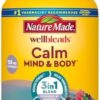 Nature Made Wellblends Calm Mind & Body, Magnesium Citrate, Ashwagandha 125mg & GABA 100mg Blend for Stress Relief, 38 Gummy Vitamins by nugala - Image 2