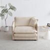 Chenille Oversized Accent Chair - 41.4”W Big Comfy Modular Cloud Chair, Cozy Armchair for Living Room, Bedroom, Kids Room, Family Room, Reading Nook, Warm Beige by nugala - Image 3