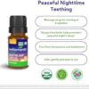 Wellements Organic Nighttime Baby Tooth Oil. Soothing Massage Oil for Tiny Gums. Promotes Peaceful Nighttime Teething. Organic Blend of Essential Oils & Sleepytime Herbs. 0.5 Fl Oz. 4 Months + by nugala - Image 4