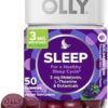 OLLY Sleep Gummy, Occasional Sleep Support, 3 mg Melatonin, L-Theanine, Chamomile, Lemon Balm, Sleep Aid, Blackberry, 50 Count by nugala - Image 2