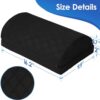 Foot Rest for Under Desk at Work Adjustable Foam for Office and Home, Office Desk Accessories，Comfortable Footrest with 2 Adjustable Heights，Back & Hip Pain Relief (Black) by nugala - Image 3