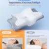 Ultra Pain Relief Cooling Pillow for Neck Support, Adjustable Cervical Pillow Cozy Sleeping, Odorless Ergonomic Contour Memory Foam Pillows, Orthopedic Bed Pillow for Side Back Stomach Sleeper by nugala - Image 3