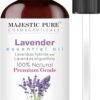 Majestic Pure Lavender Essential Oil with Glass Dropper | 100% Pure and Natural Lavender Oil | Premium Grade Essential Oils for Diffusers, Skin, Aromatherapy, Massage | 4 Fl Oz by nugala - Image 2