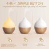 SALKING Essential Oil Diffuser, 100ml Small Aromatherapy Diffuser with Auto Shut-Off Function, Ultrasonic Diffusers for Essential Oils, Cool Mist Humidifier with Warm White Lights, for Office Home by nugala - Image 5