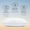 Coop Home Goods Original Adjustable Pillow, Queen Size Bed Pillows for Sleeping, Cross Cut Memory Foam Pillows - Medium Firm Back, Stomach and Side Sleeper Pillow, CertiPUR-US/GREENGUARD Gold by nugala - Image 6