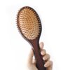 Brown Bamboo Hair Brush - Wooden Paddle Brush for Hair Growth, Scalp Massage and Healthier Hair - Bamboo Hairbrush for Men and Women (rose) by nugala - Image 6