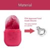 Ice Roller for Face and Eye, Ice Face Roller,Facial Beauty Ice Roller Skin Care Tools, Ice Facial Cube, Gua Sha Face Massage, Silicone Ice Mold for Face Beauty (Pink) by nugala - Image 3