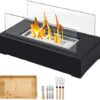 Tabletop Fire Pit with Smores Maker Kit Portable Indoor/Outdoor Mini Small Fireplace Table Top Decor Home Patio Gifts for Women Mom Her Wedding Housewarming Christmas Birthday White Elephant Gift by nugala - Image 2