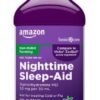 Amazon Basic Care Night Time Sleep-Aid Liquid for Adults, Diphenhydramine HCl 50 mg, Mixed Berry Flavor, Packaging May Vary, 12 fl oz (Pack of 1) by nugala - Image 2