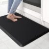 KitchenClouds Kitchen Mat Cushioned Anti Fatigue Rug 17.3"x28" Waterproof, Non Slip, Standing and Comfort Desk/Floor Mats for House Sink Office (Black) by nugala - Image 2