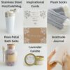 Self Care Gifts for Women - Gratitude Journal, Coffee Mug, Candle, Socks, Bath Salt, and Inspirational Card by nugala - Image 3