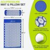 ProsourceFit Acupressure Mat and Pillow Set for Back/Neck Pain Relief and Muscle Relaxation, Blue by nugala - Image 3