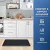 KitchenClouds Kitchen Mat Cushioned Anti Fatigue Rug 17.3"x28" Waterproof, Non Slip, Standing and Comfort Desk/Floor Mats for House Sink Office (Black) by nugala - Image 8