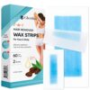 Wax Strips for Hair Removal for Women and Men 60 Counts – 40 Body Strips 20 Facial Strips for Face, Arms, Legs, Underarms – Facial Wax Strips for Women by nugala - Image 2